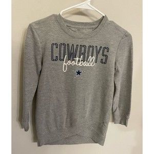 NFL Dallas Cowboys Football Girl Sweatshirt, Size Youth Large, Size 12-14